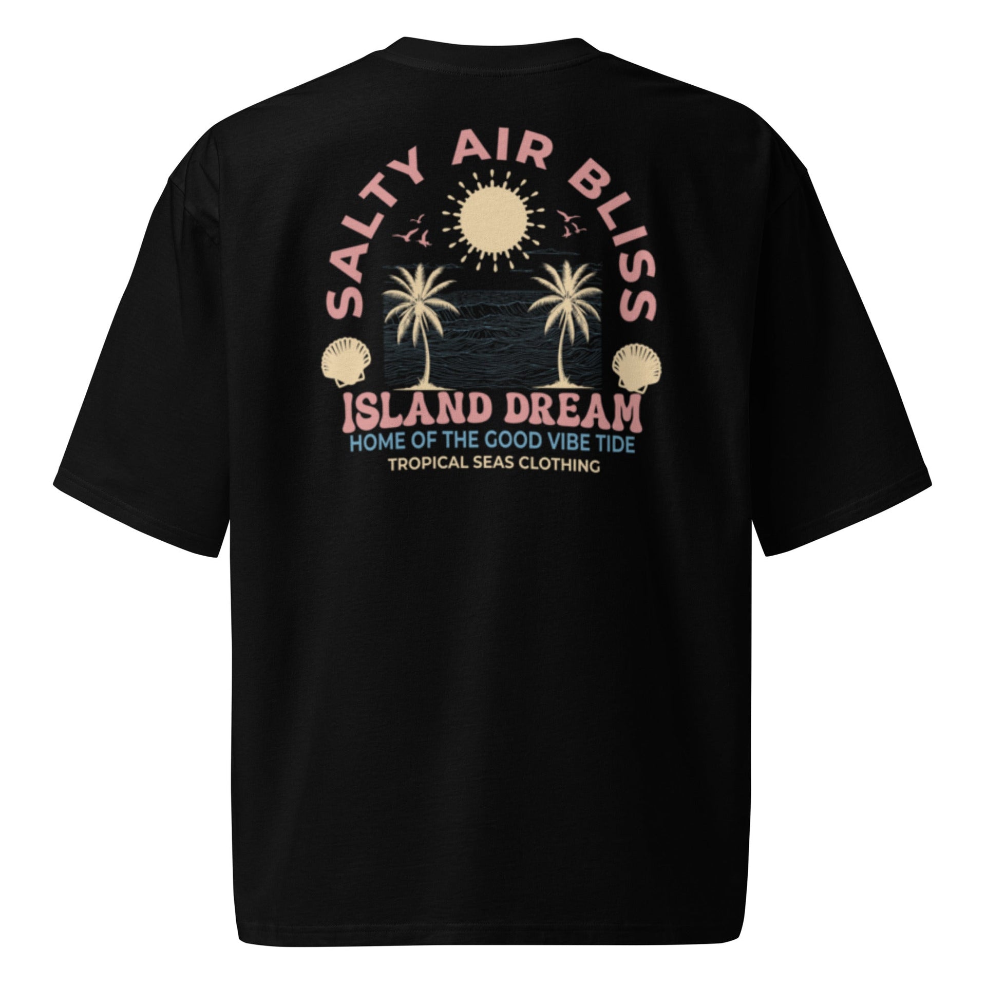 Salty Air Bliss Oversized Heavyweight T-Shirt – Premium Island-Inspired Streetwear Essential